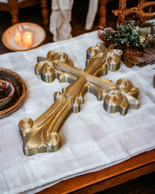 3d printed ornate cross