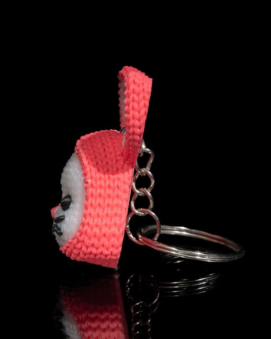 Adorable 3d printed crochet bunny keychain