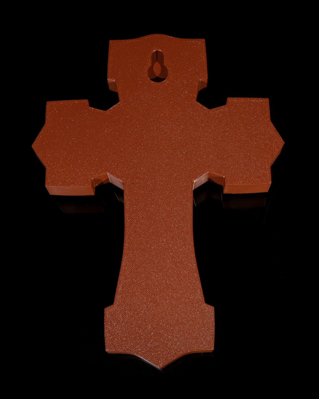 3D printed carved cross