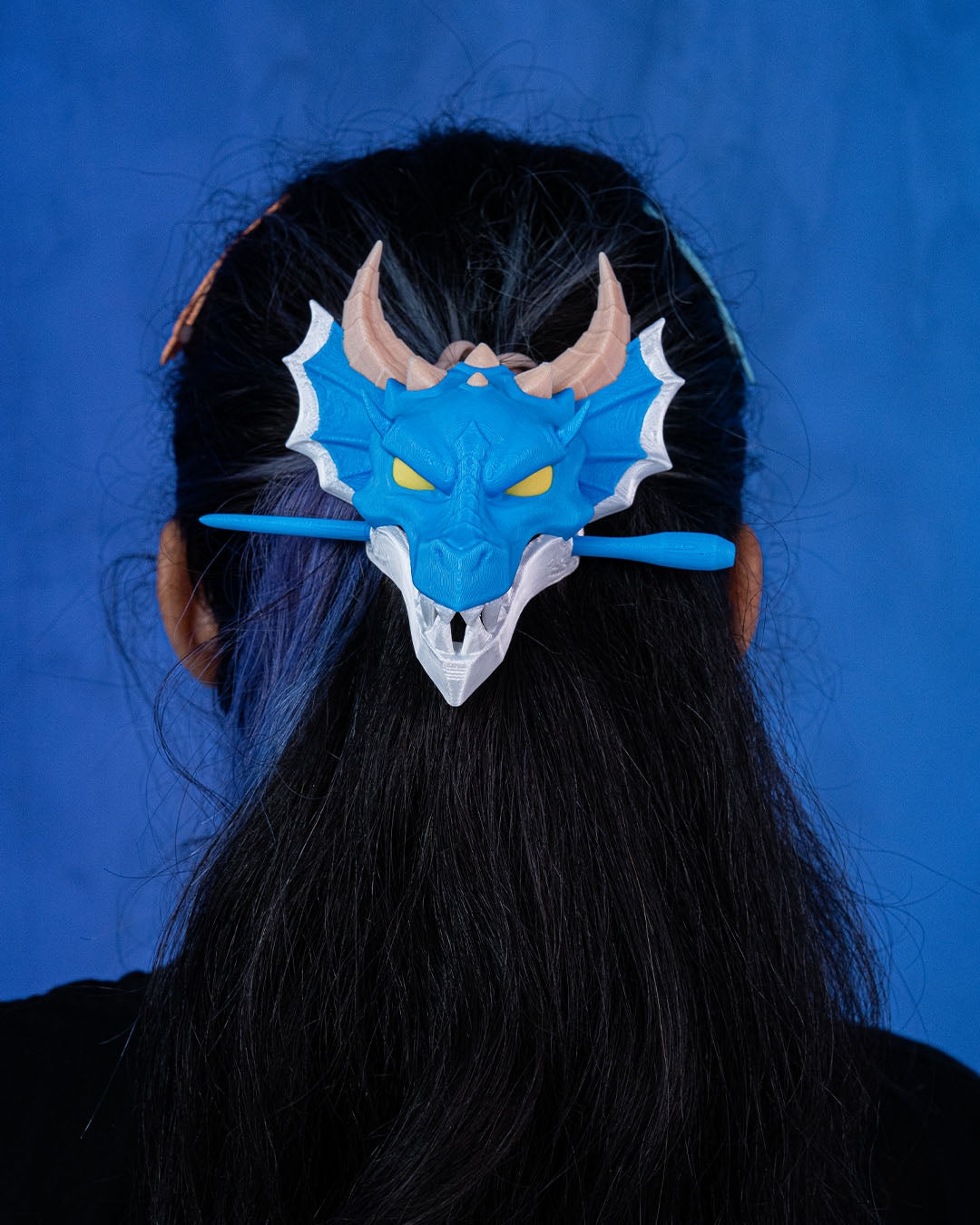 3d dragon relic hair pin