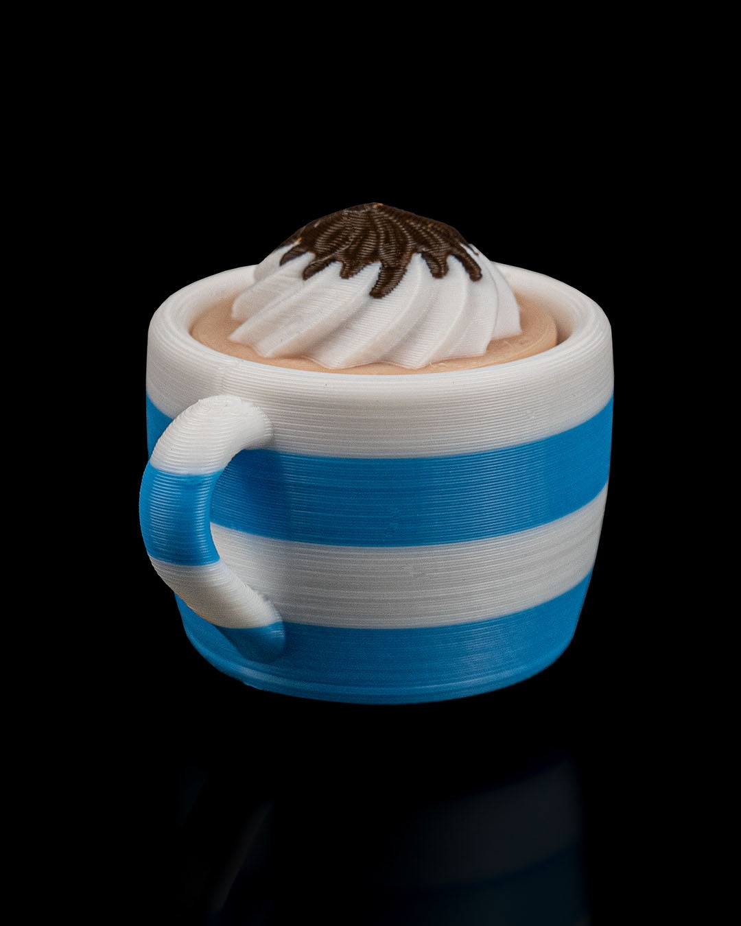 mug clicker fidget keychain