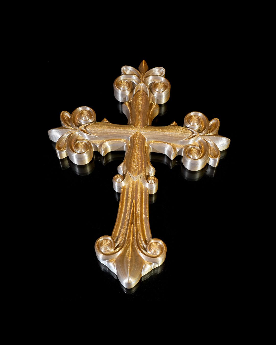 3d printed ornate cross