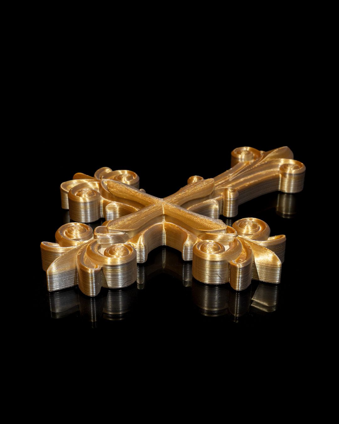 3d printed ornate cross