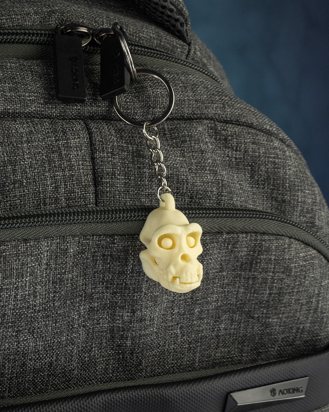 3D printed skeleton safari keychain set