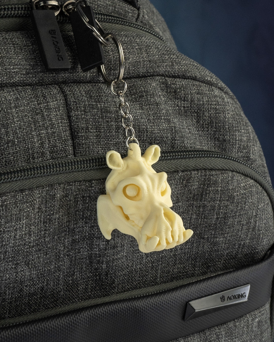 3D printed skeleton safari keychain set