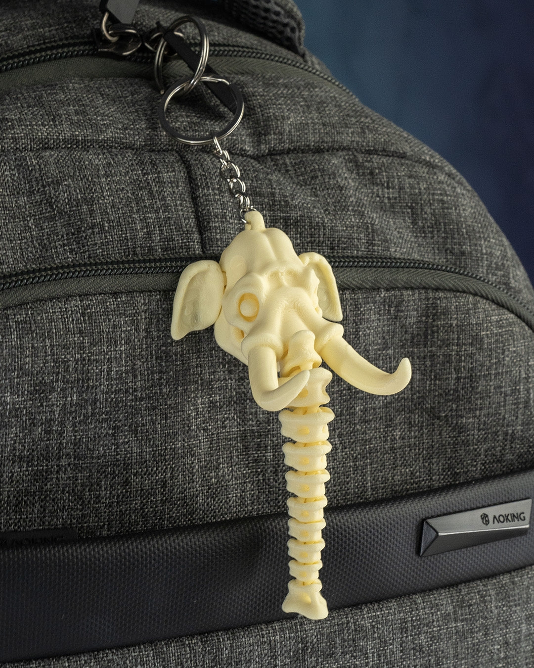 3D printed skeleton safari keychain set
