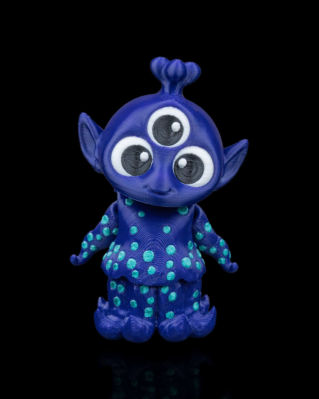 3D Printed wubwub the alien keychain