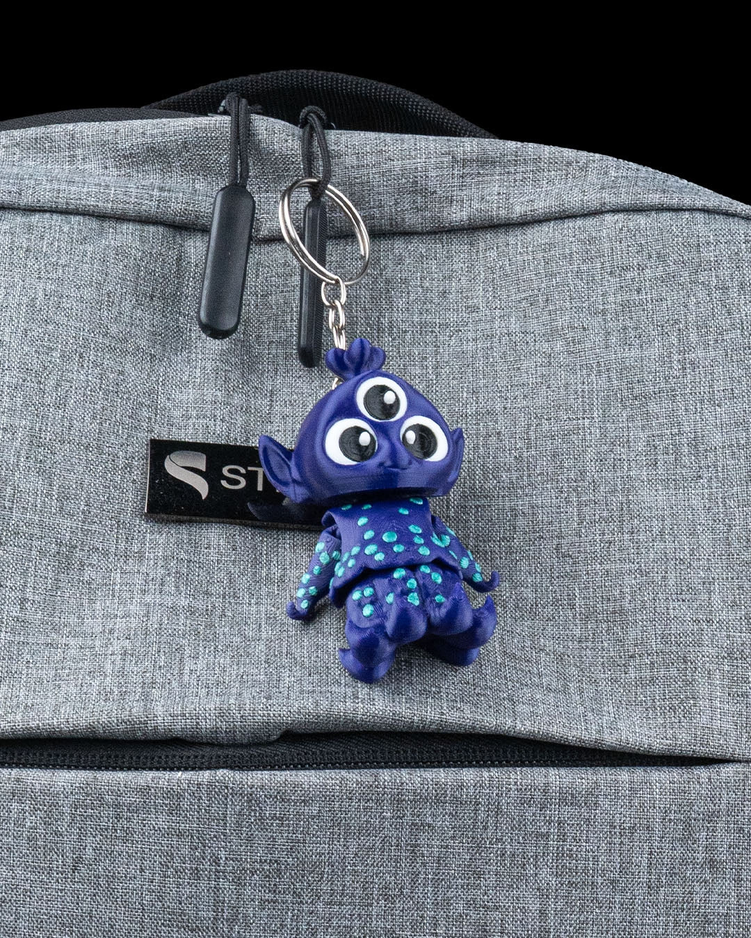 3D Printed wubwub the alien keychain