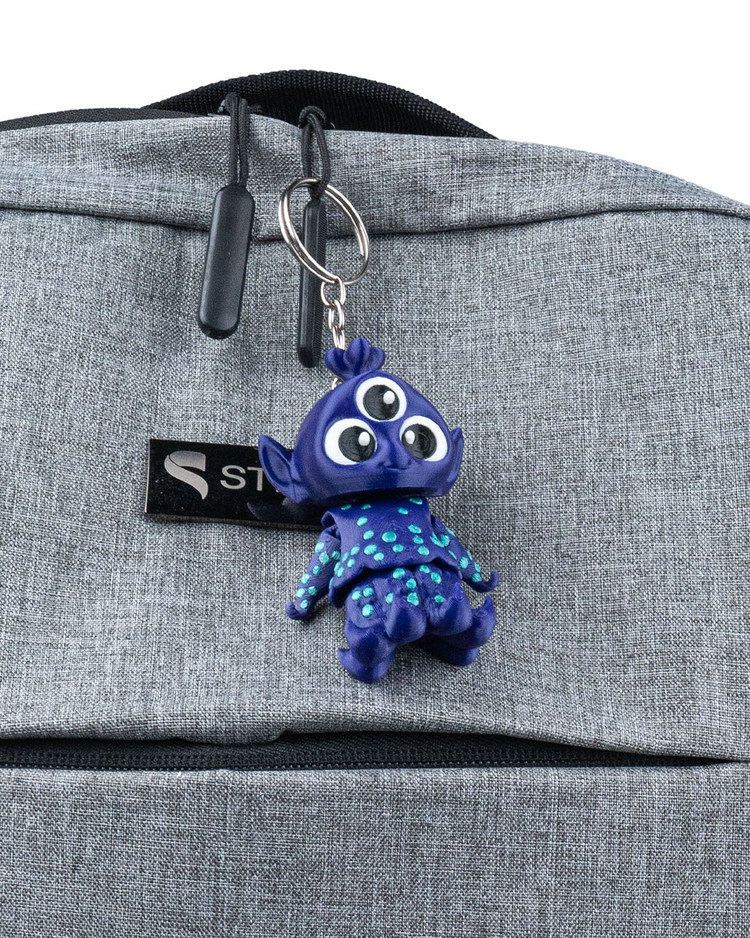 3D Printed wubwub the alien keychain
