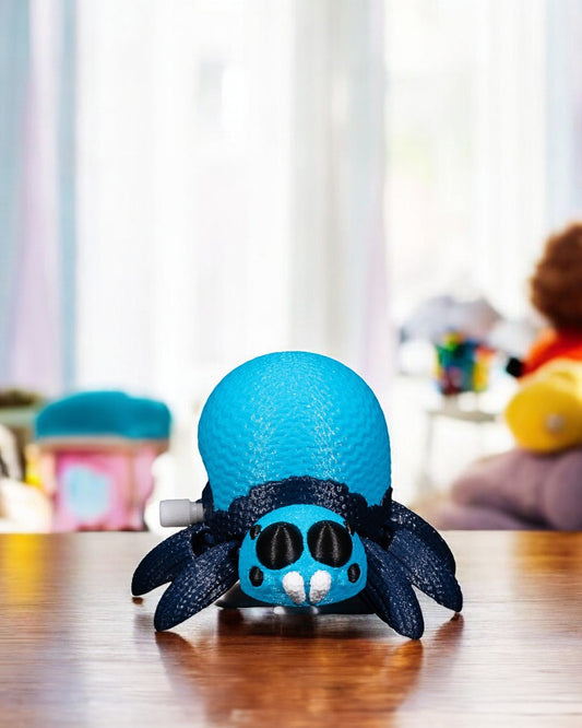 3D printed spider crochet walking toy