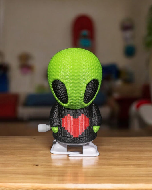 alien crochet toy