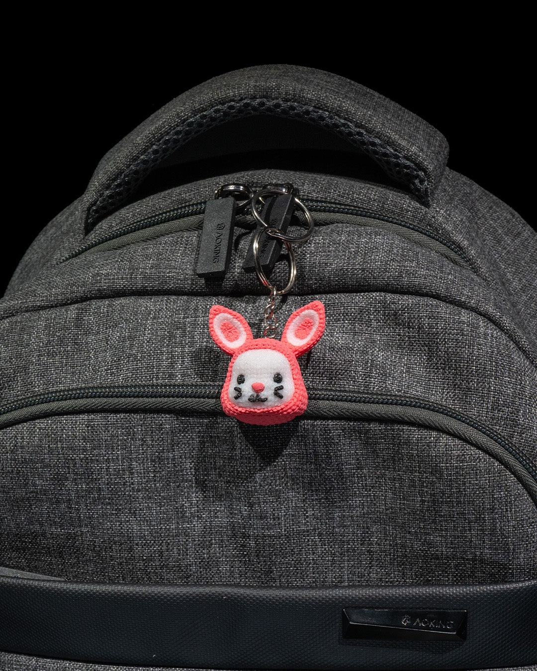 Adorable 3d printed crochet bunny keychain