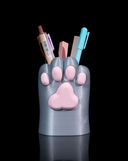 cat paw pen cup